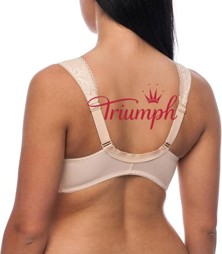„Triumph“ – (4 vnt.) liemenėlė be lankelių, užsegimas priekyje, plius dydis