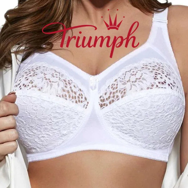 „Triumph®“ – 4 vnt. pakuotė💖50 % nuolaida✨nauja moteriška siuvinėta minkšta liemenėlė dideliems dydžiams