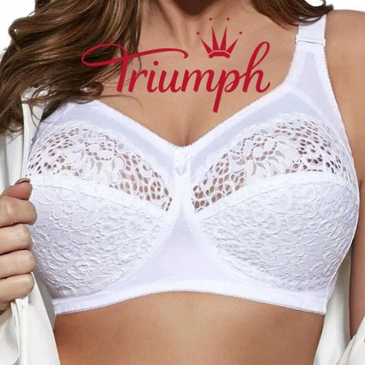 „Triumph®“ – 4 vnt. pakuotė💖50 % nuolaida✨nauja moteriška siuvinėta minkšta liemenėlė dideliems dydžiams
