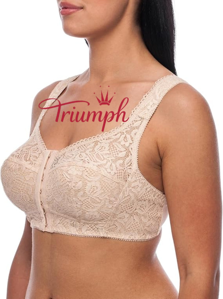 „Triumph“ – (4 vnt.) liemenėlė be lankelių, užsegimas priekyje, plius dydis