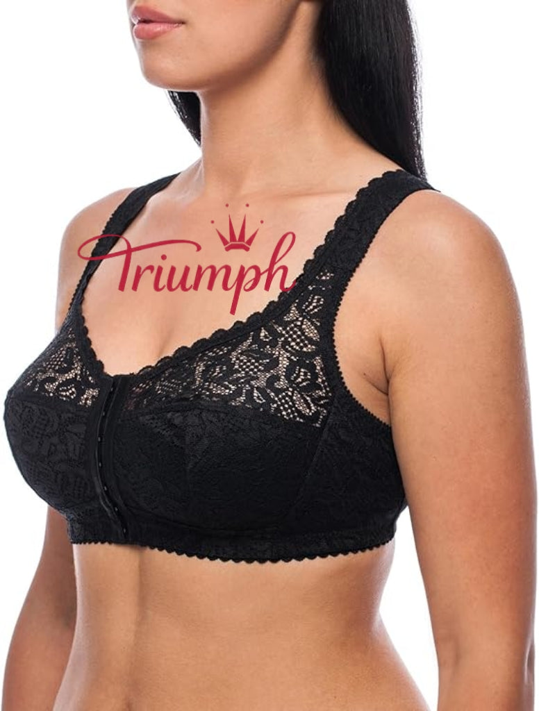 „Triumph“ – (4 vnt.) liemenėlė be lankelių, užsegimas priekyje, plius dydis