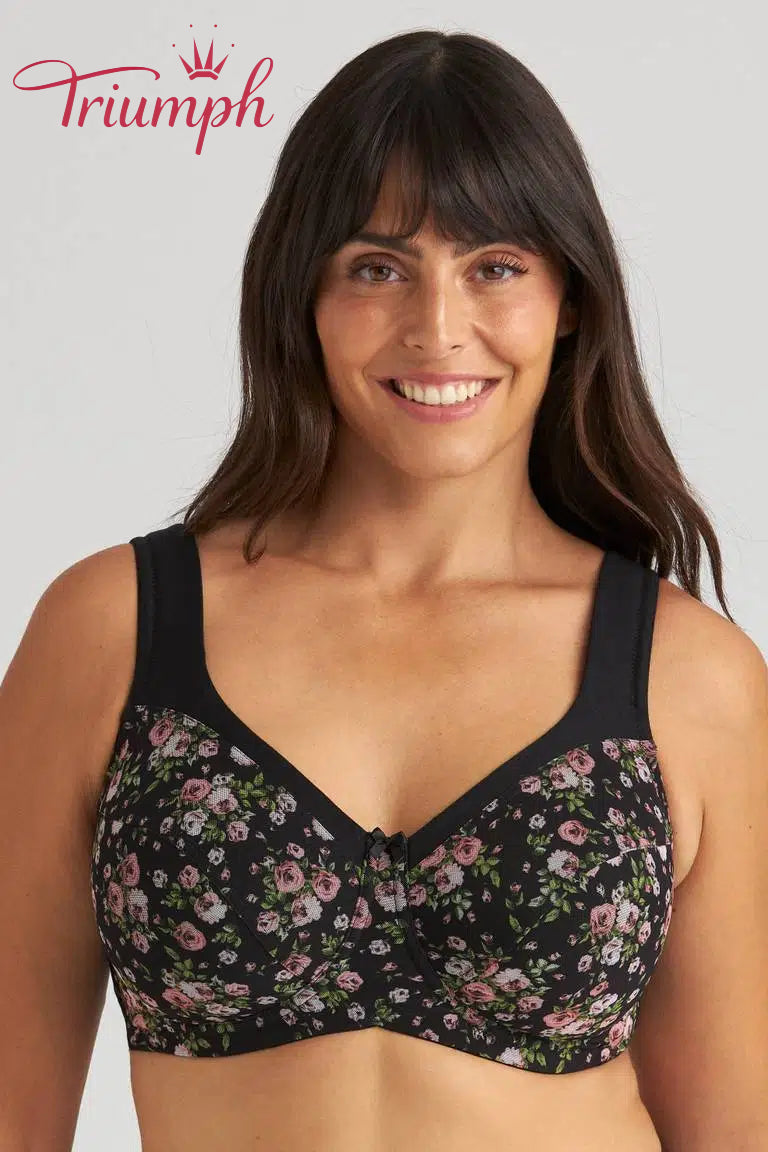 Triumph® 4 vnt💖50% nuolaida✨🔥 Didelių dydžių gėlėta medvilninė liemenėlė [65A-120H]