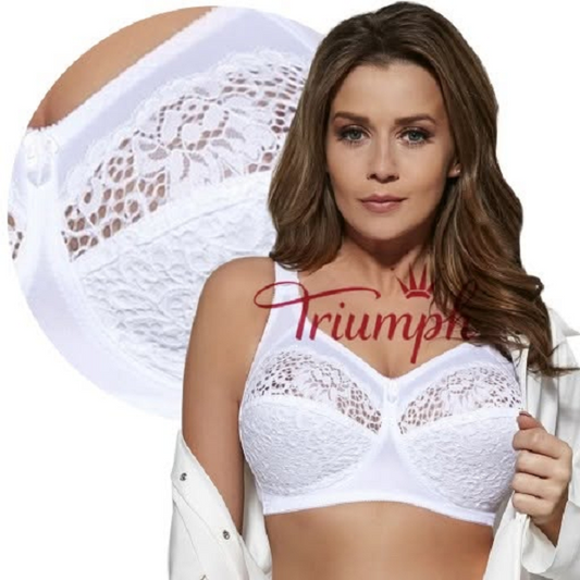 „Triumph®“ – 4 vnt. pakuotė💖50 % nuolaida✨nauja moteriška siuvinėta minkšta liemenėlė dideliems dydžiams