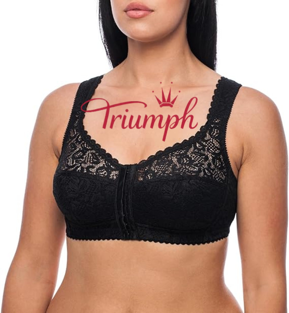 „Triumph“ – (4 vnt.) liemenėlė be lankelių, užsegimas priekyje, plius dydis